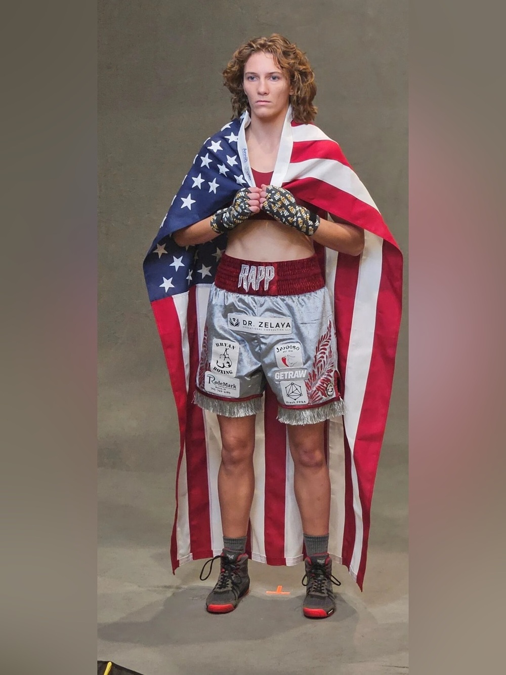Hannah Rapp Boxer Life Size Cardboard Cutout Free Shipping!  LAST ONE